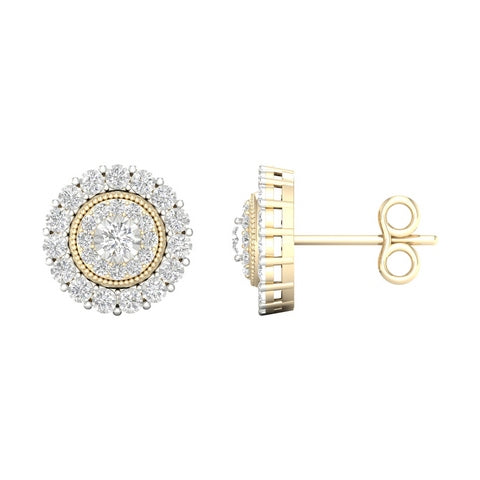 10K Yellow Gold 0.20 Cttw Diamond Earring