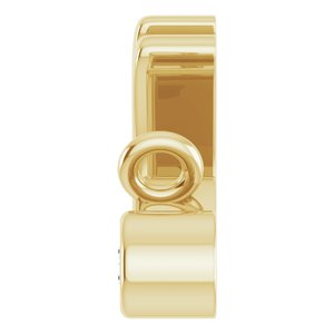 14K Yellow Gold Round 1.5Mm G-H I1 .015 Ct Natural Diamond Mrs. Necklace Center