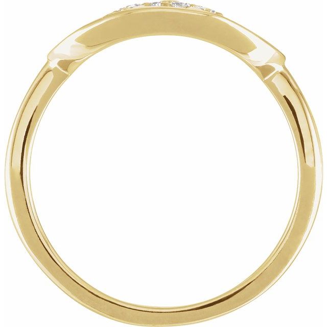 14K Yellow Or White Gold Round I1, H+ Polished Natural Diamond Initial A Signet Ring