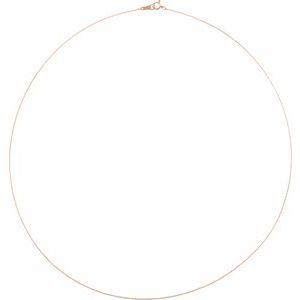 10K Rose Gold Cable Chain, Length: 16 In, Width: .8 Mm