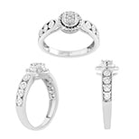 14K White Gold 0.25 Cttw Diamond Ladies Ring