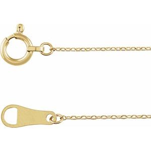 10K Yellow Gold Cable Chain, Length: 20 In, Width: .8 Mm