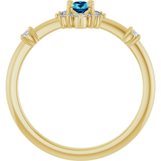 14K Yellow Or White Gold Oval 5 X 3 Mm Polished Natural Diamond Halo-Style Ring