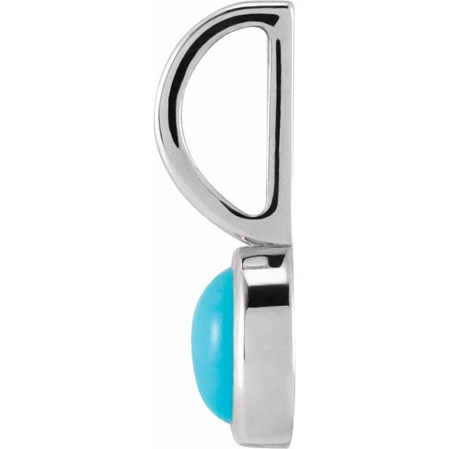 14K Yellow Gold Or Sterling Silver Round 5 Mm Polished Natural Gemstone Charm/Pendant