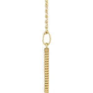 14K Yellow Gold Bow And Arrow 20.2 X 9.42 Mm 16-18 In Polished Bow And Arrow Necklace