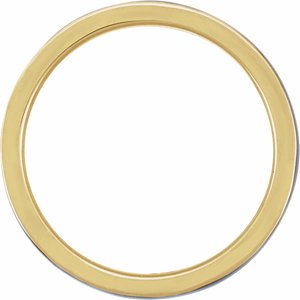 14K Yellow Gold Blue Enamel 2 Mm Polished Blue Enamel Stackable Ring Size 7