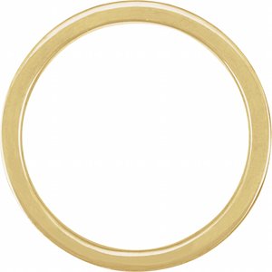 14K Yellow Gold Red Enamel 2 Mm Polished Red Enamel Stackable Ring Size 7