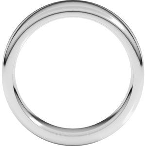 14K Yellow Or White Gold 8 Mm Flat Comfort Fit Heavy With Round Edge Band