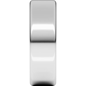 Sterling Silver Lightweight Round-Edge Comfort-Fit Flat Band