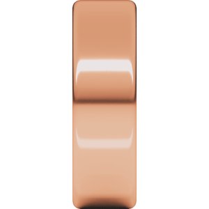 10K Yellow Or White Or Rose Gold Lightweight Round-Edge Comfort-Fit Flat Band