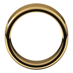 14K Yellow Gold 11 Mm Flat Comfort Fit Heavy With Round Edge Band Size 10