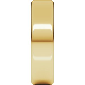 10K Yellow Or White Or Rose Gold Lightweight Round-Edge Comfort-Fit Flat Band
