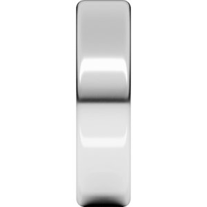 10K Yellow Or White Or Rose Gold Lightweight Round-Edge Comfort-Fit Flat Band