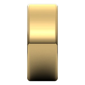 10K Yellow Or White Or Rose Gold Lightweight Round-Edge Comfort-Fit Flat Band