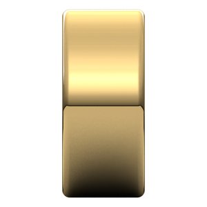 10K Yellow Or White Or Rose Gold Lightweight Round-Edge Comfort-Fit Flat Band