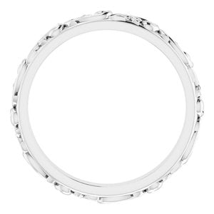 14K Yellow Or White Or Rose Gold Or Sterling Silver Or Platinum 2.5 mm Sculptural Band