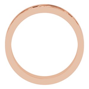 18K Yellow Or White Or Rose Gold 5 mm Celtic-Inspired Flat Band