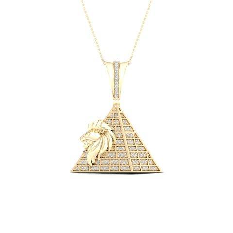 10K Yellow Gold 0.25 Cttw Diamond Assorted Charm