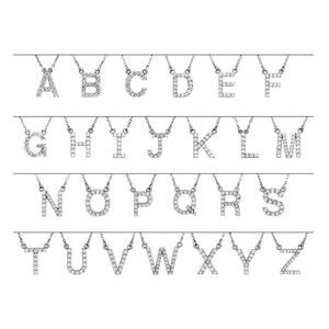 14K Yellow Gold Initial C Round G-H I1 1/8 Ctw Natural Diamond Necklace, Length: 16 In