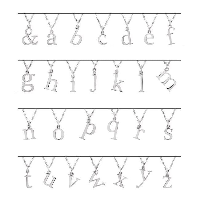 18K Yellow Gold-Plated Sterling Silver 8.83 X 4.5 Mm 16 In Polished Lowercase Initial C Necklace