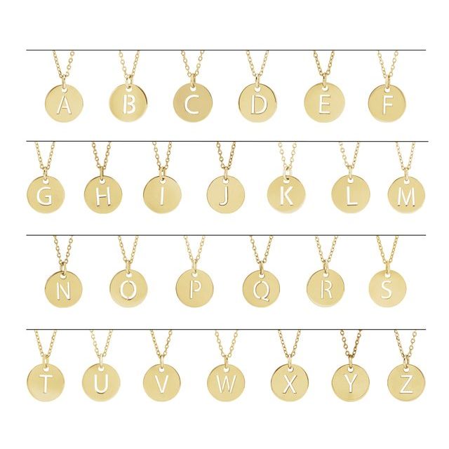 14K Yellow Or White Gold 10 Mm Polished Disc Pendant