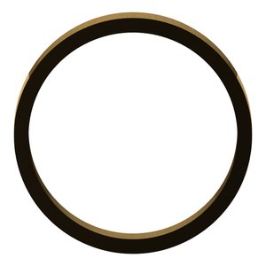 18K Yellow Or White Or Rose Gold Flat Band