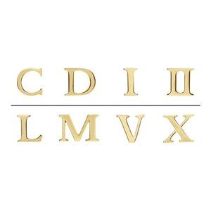 14K Yellow Gold Single Roman Numeral X Earring