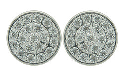 10K White Gold 0.50 Cttw Diamond Earring