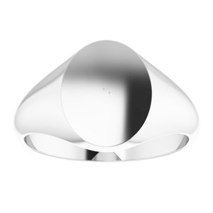 Sterling Silver 12 X 10 Mm Brush Polished 12X10mm Mens Solid Metal Fashion Signet Ring Size 10