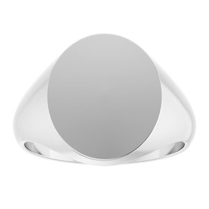 Sterling Silver 15 X 13 Mm Brush Polished 15X13mm Mens Solid Metal Fashion Signet Ring Size 10