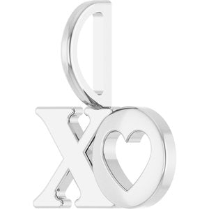 Sterling Silver 14.33 X 12.78 Mm Polished Xo Pendant