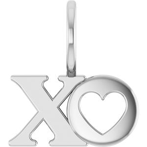 Sterling Silver 14.33 X 12.78 Mm Polished Xo Pendant