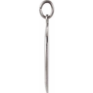 Sterling Silver 19 X 13.5 Mm Polished St. Joseph Medal