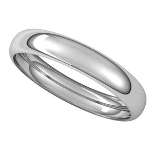 Continuum Sterling Silver Half Round Band