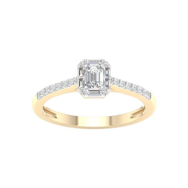 14K Yellow Or White Gold 0.38 Cttw Diamond Ladies Ring