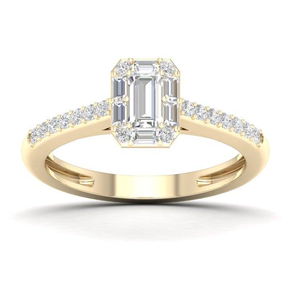 14K Yellow Or White Gold 0.50 Cttw Diamond Ladies Ring