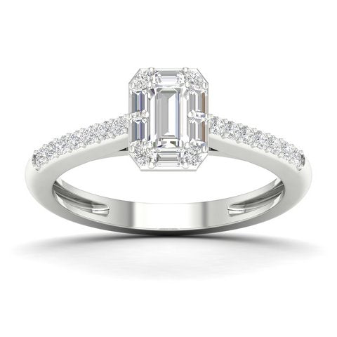 14K Yellow Or White Gold 0.50 Cttw Diamond Ladies Ring