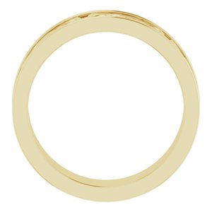 10K Yellow Or White Or Rose Gold Celtic-Inspired Flat Band