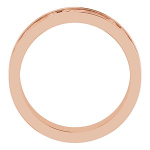 18K Yellow Or White Or Rose Gold 5 mm Celtic-Inspired Flat Band