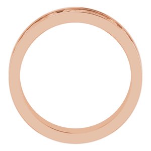 18K Yellow Or White Or Rose Gold 5 mm Celtic-Inspired Flat Band