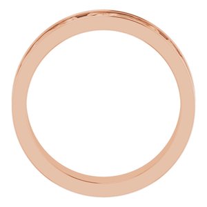 10K Yellow Or White Or Rose Gold Celtic-Inspired Flat Band
