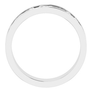 Continuum Sterling Silver 5 mm Celtic-Inspired Flat Band