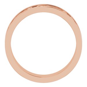 18K Yellow Or White Or Rose Gold 5 mm Celtic-Inspired Flat Band
