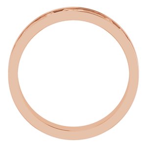 14K Yellow Or White Or Rose Gold Or Sterling Silver Or Platinum Celtic-Inspired Flat Band