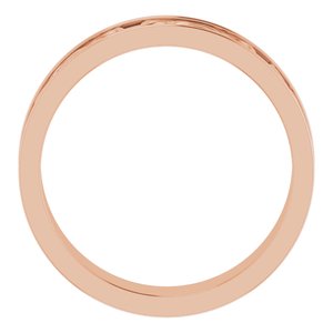 14K Yellow Or White Or Rose Gold Or Sterling Silver Or Platinum Celtic-Inspired Flat Band