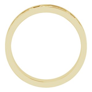 18K Yellow Or White Or Rose Gold 5 mm Celtic-Inspired Flat Band