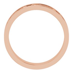 18K Yellow Or White Or Rose Gold 5 mm Celtic-Inspired Flat Band