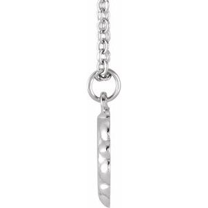 Sterling Silver 9.96 X 8.37 Mm 16-18 In Polished Bee Medallion Necklace