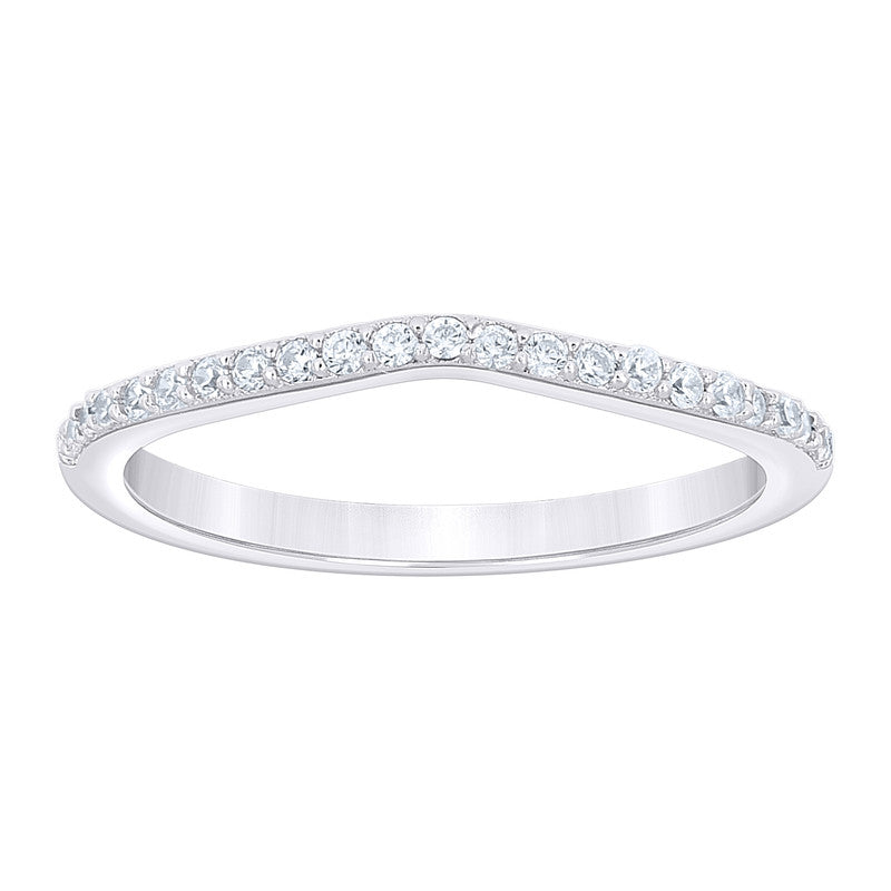 925 Sterling Silver Womens Round Princess-Cut Cubic-Zirconia Engagement Ring