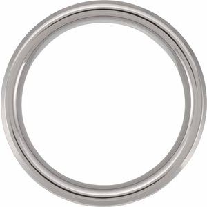 Tungsten 8 Mm Polished Beveled Band With Velvet Antler Wood Inlay Size 9